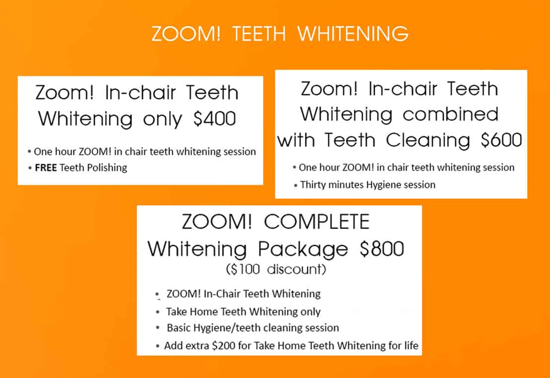 ZOOM! Zoom Teeth Whitening Melbourne -Zoom In-Chair Teeth Whitening Melbourne CBD Dentist