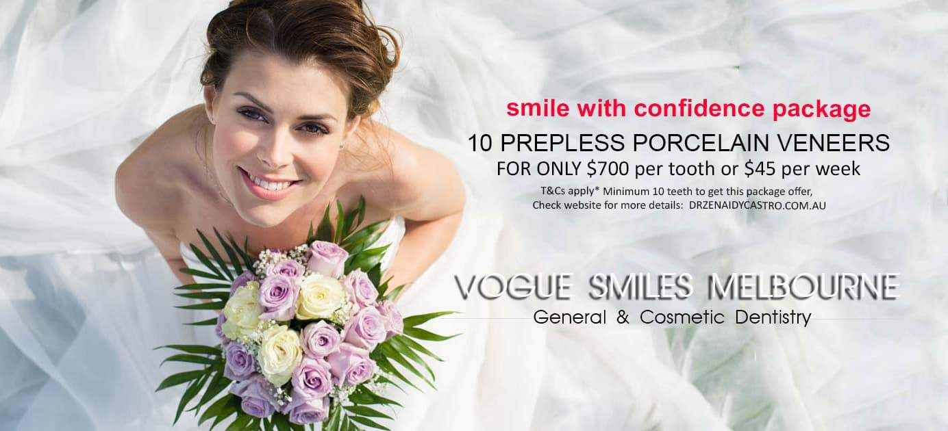 Wedding Smile Makeover Specials and Packages in Melbourne | Cosmetic Dentistry Bride and Groom BRIDAL wedding package deals | cheap wedding packages Melbourne